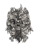 Skull A4 Art Print by Noah Niemi
