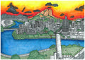 Townsville Colour A4 Art Print by Noah Niemi